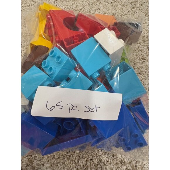 65 Pc Duplo Building Blocks Set Various Colors & Sizes - Picture 4 of 4